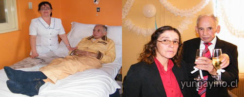 Matrimonio de Williams Arriagada y Sara Rivas, en el Hospital de yungay